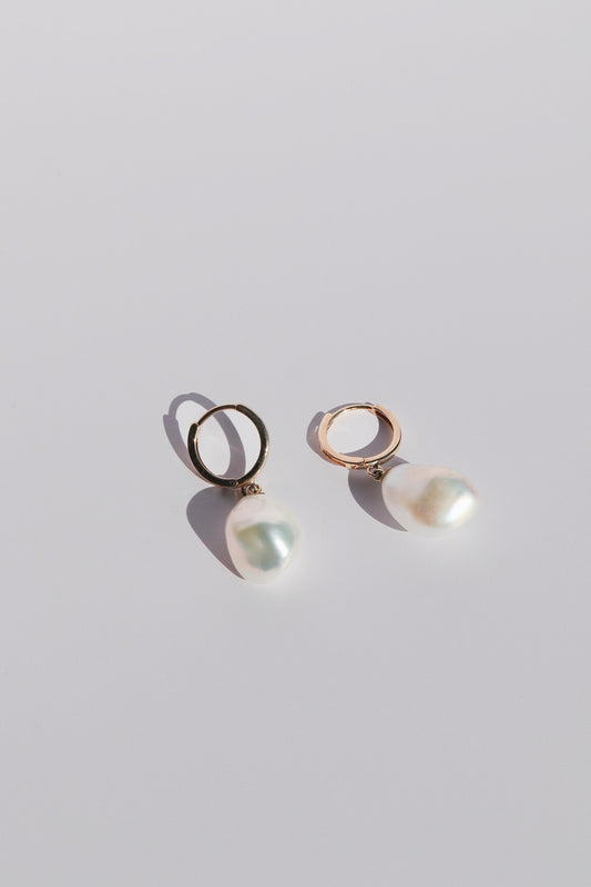 Pearl Accented Hoops