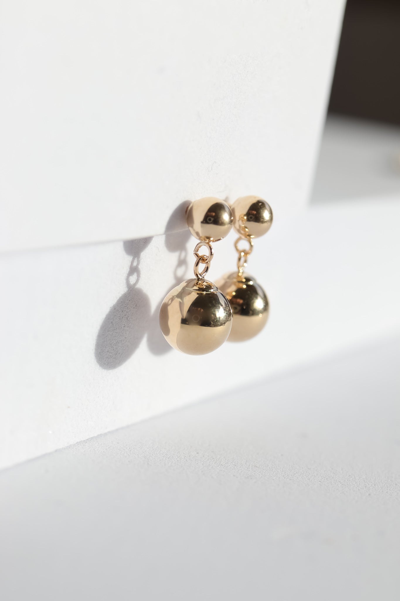 Gold Boule Earrings
