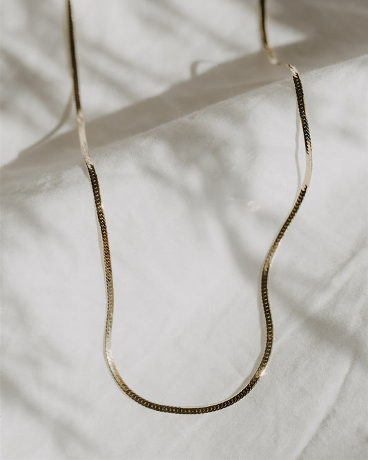 The Thin Herringbone Necklace